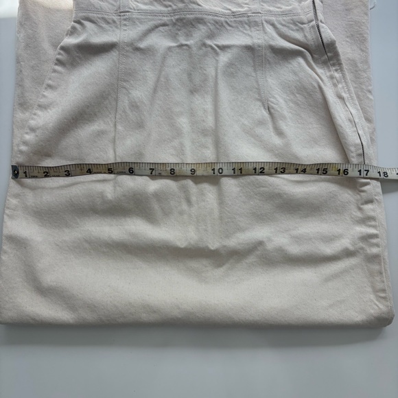 NWT Beige/Cream Zara Denim Midi Dress - Picture 11 of 11